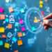 Visual diagram illustrating customer journey mapping stages from awareness to conversion and retention