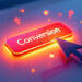 A website landing page mockup highlighting several call to action examples in bold contrasting buttons